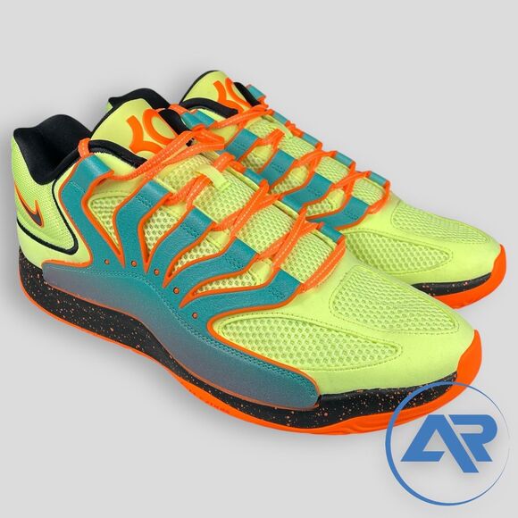 Nike KD18 NRG Timeline Clear Black Lime Basketball Men's Size 14 HV1993-301 - Picture 1 of 7